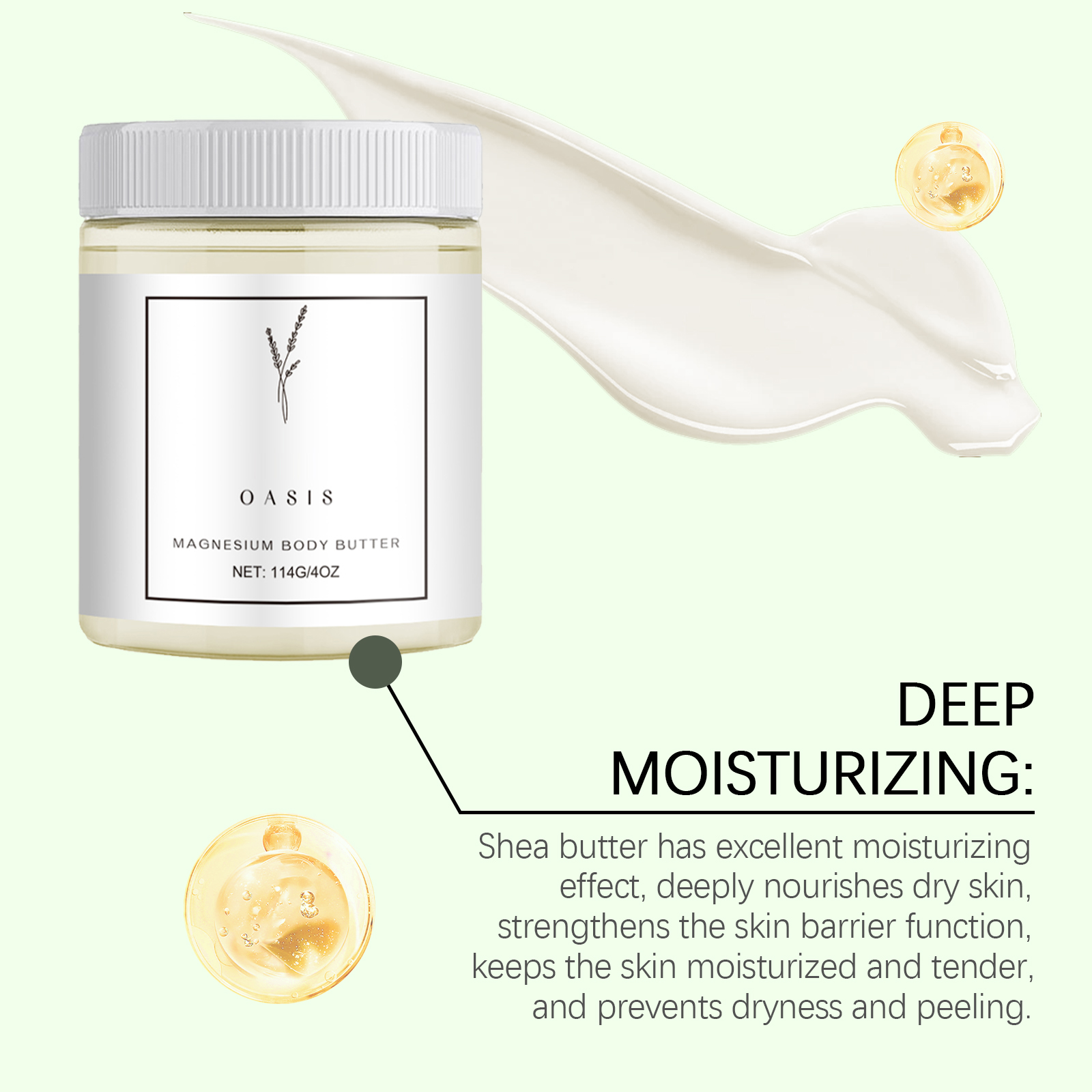 Shea Butter Body Lotion Mild Gentle Moisturizing Smoothing Skin Care For Body Skin