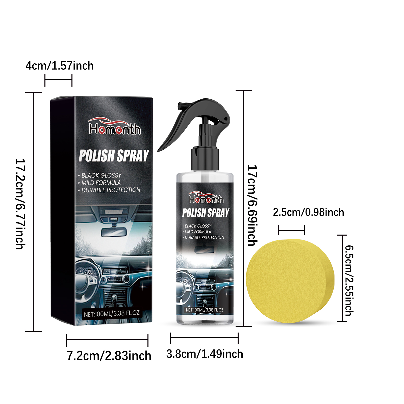 Car Interior Renovation Cleaner Waterless Cleaning Decontamination Seat Dashboard Detergent