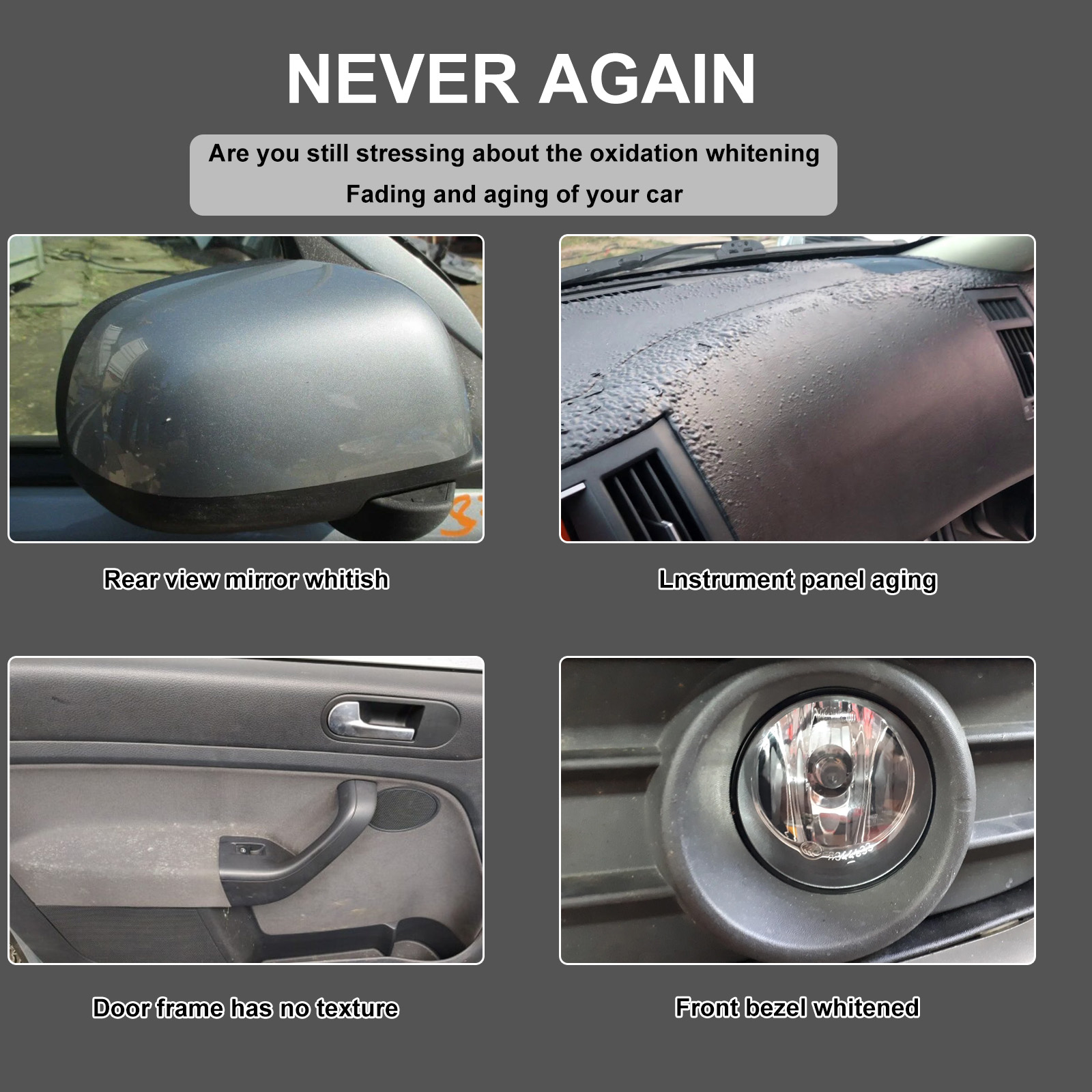 Car Interior Renovation Cleaner Waterless Cleaning Decontamination Seat Dashboard Detergent