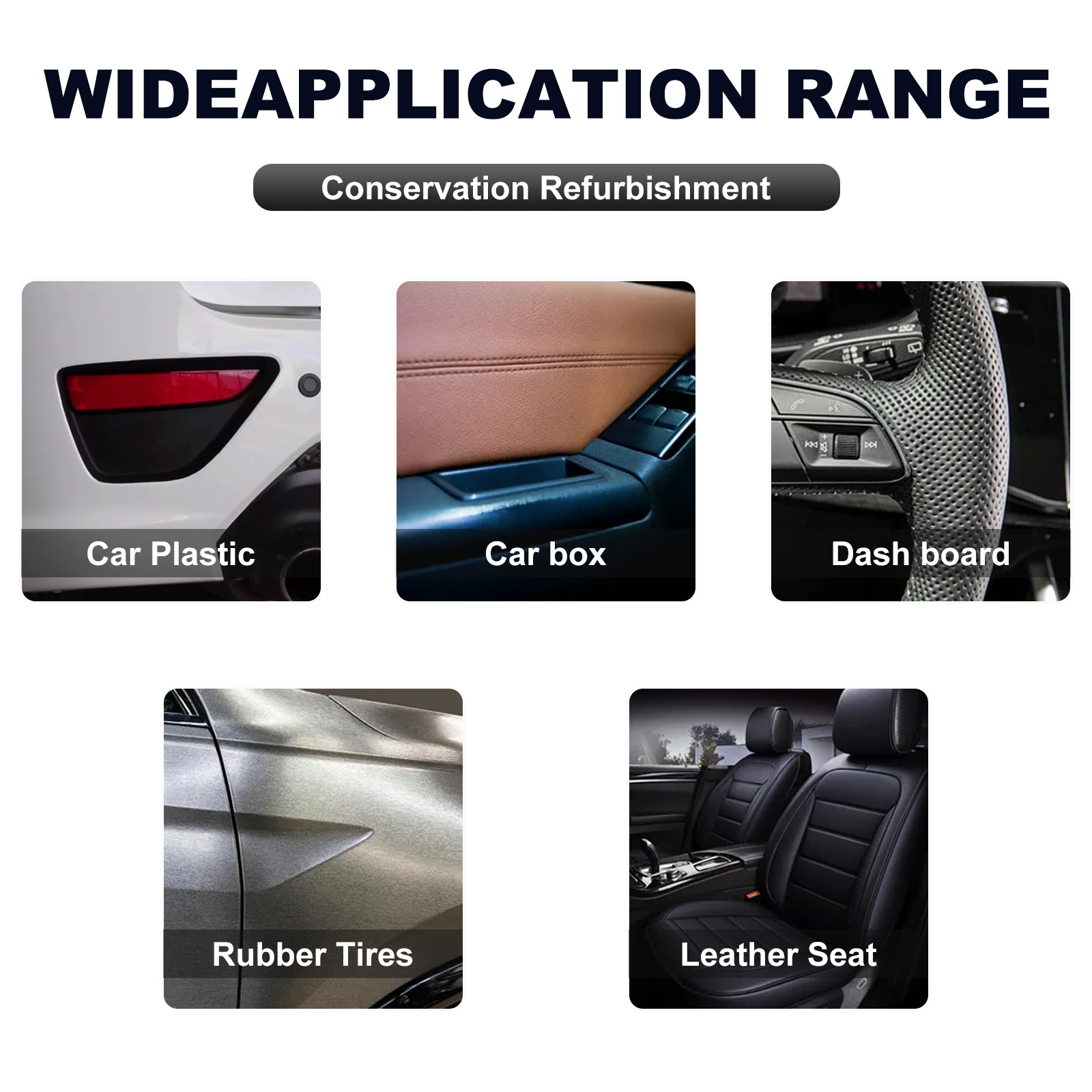 Car Interior Renovation Cleaner Waterless Cleaning Decontamination Seat Dashboard Detergent