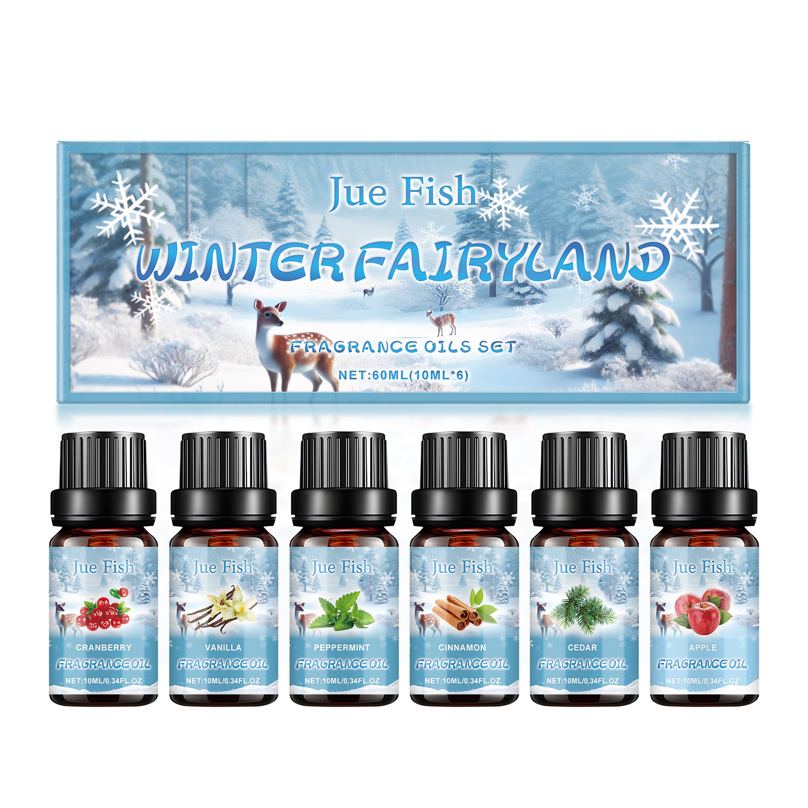 Winter Essential Oil Set Multi Scent Aromatherapy For Diffuser Soap Candle Making Home Fragrance Relaxation And Comfort 1 Set