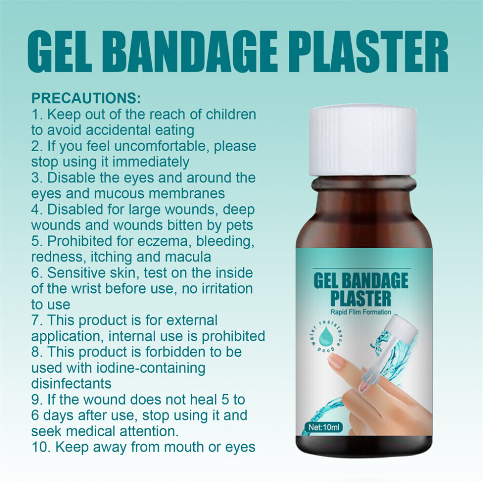 2PCS New Skin Liquid Plaster, Waterproof Gel Liquid Bandage Waterproof And Quick-dry