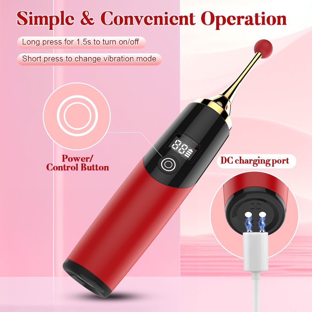 Vibrator for Women Clitoral Stimulator Female Masturbation Adult Vibrating Wand Toy Adult Toys G-Spot LCD Orgasm Pen Massager