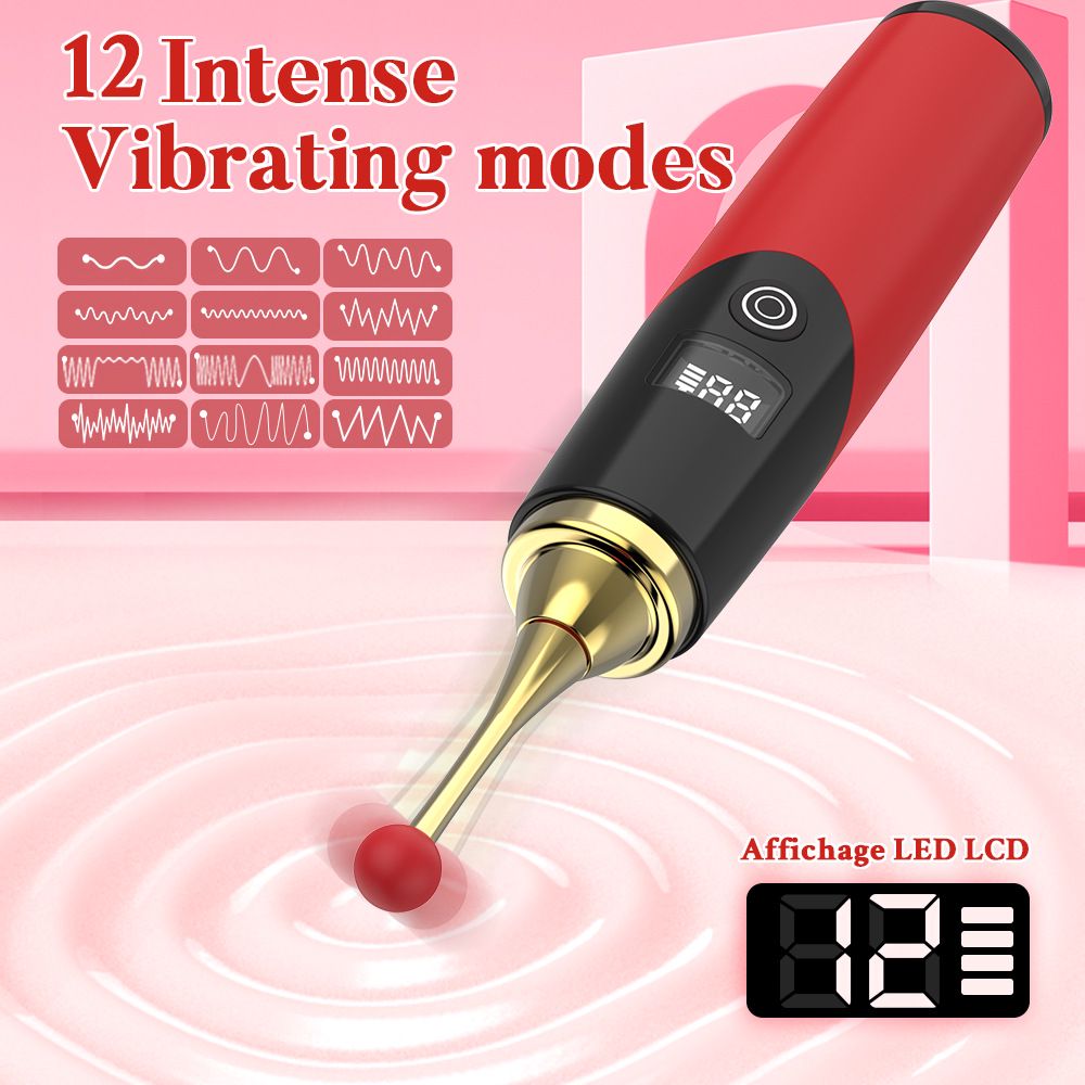 Vibrator for Women Clitoral Stimulator Female Masturbation Adult Vibrating Wand Toy Adult Toys G-Spot LCD Orgasm Pen Massager