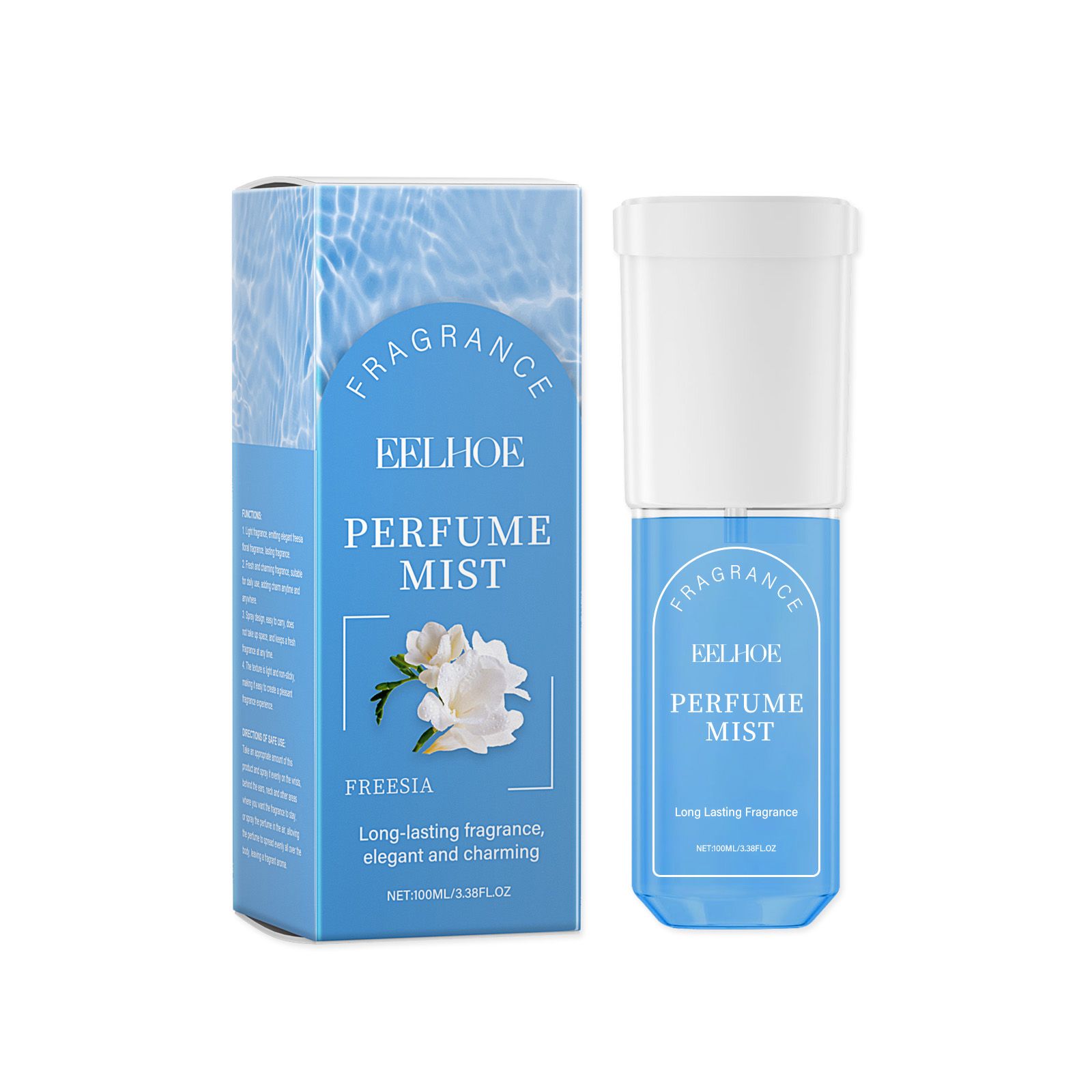 Freesia Body Perfume Spray Caramel Coconut Fresh Long Lasting For Daily Wear