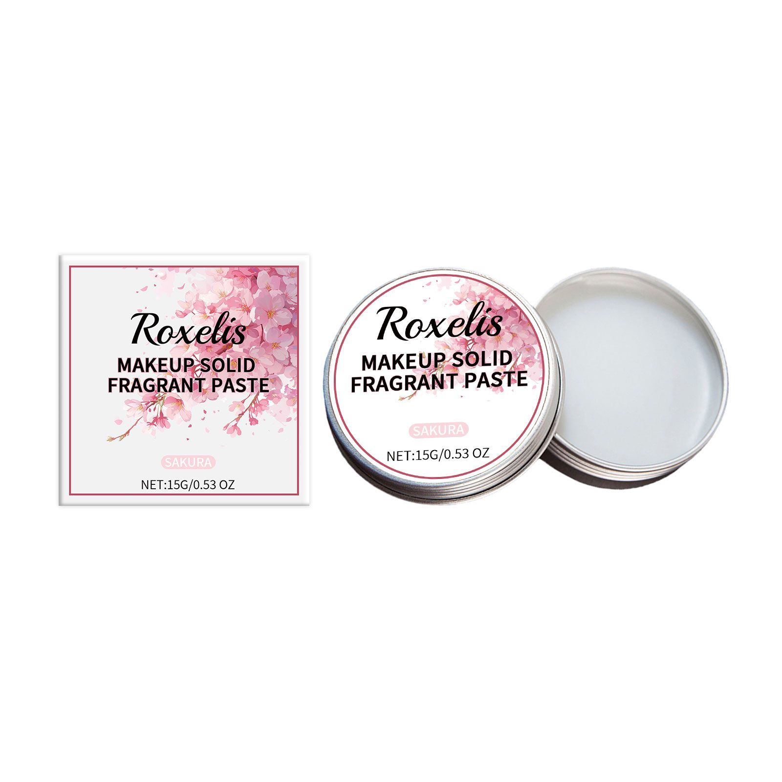 Solid Cherry Blossom Perfume Balm Jasmine Long Lasting Portable For Daily Wear