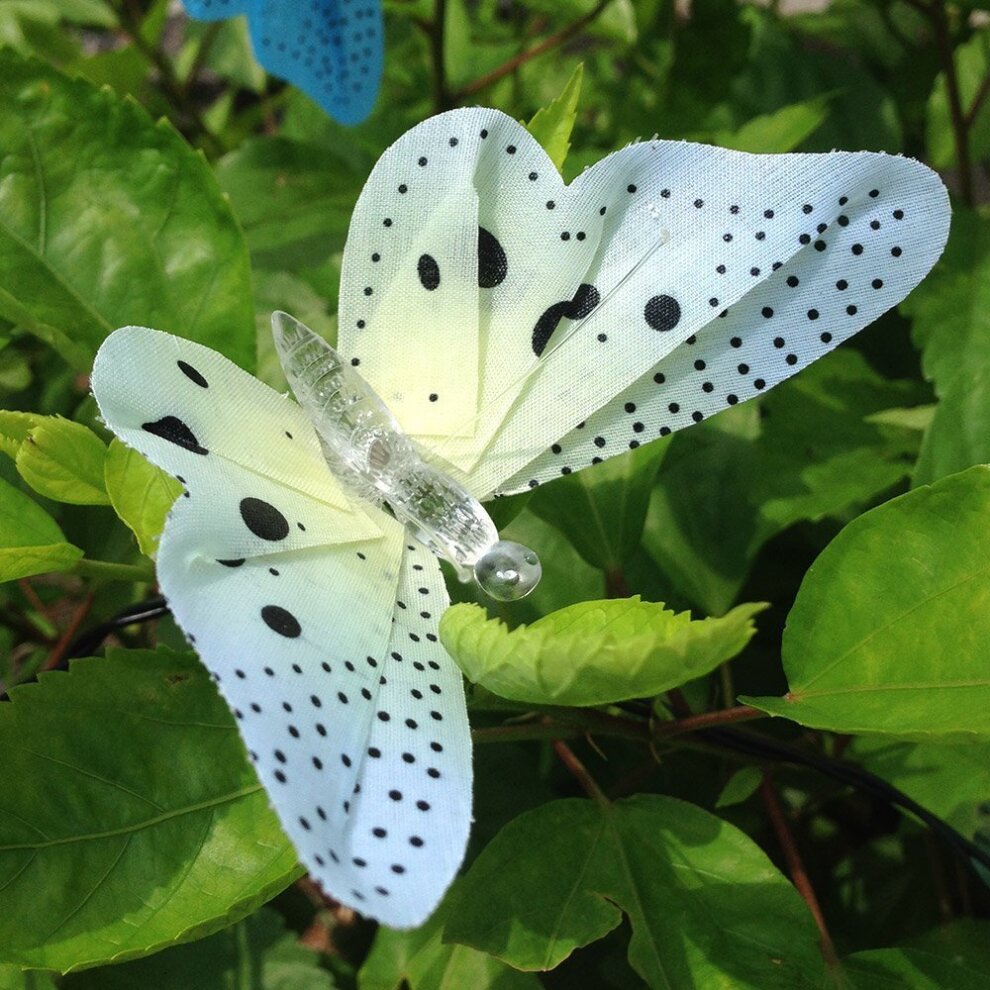 Solar Powered Butterfly Fiber Optic Fairy String Lights Waterproof Christmas Outdoor Gar