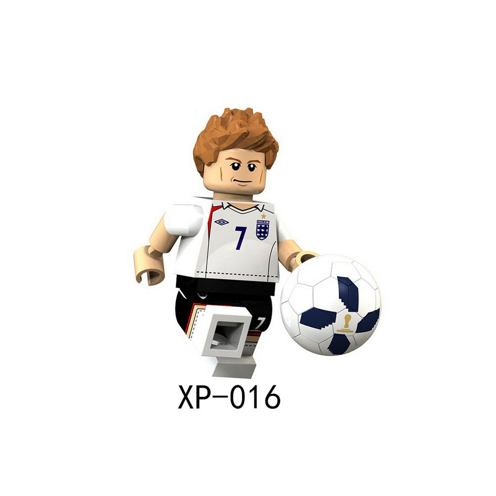 Minifigures Building Blocks Toy World Cup Football Team Series Compatible with Lego for Collection Cake Decorations Easter Eggs 8 Pcs Set