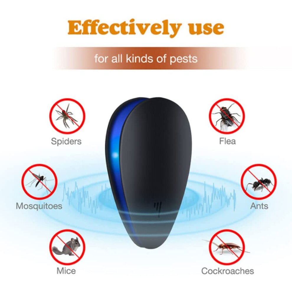 QENETY Ultrasonic Pest Repeller Plug in, Pest Repeller Deterrent Insect Repellent for Mi