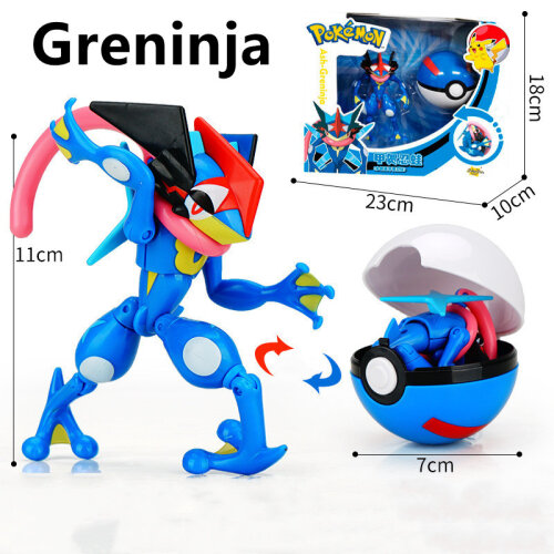 Pokémon Balls Greninja Battle Figure Cartoon Animal Toy Throwing Poké Ball Action Figure Dolls Christmas Gift
