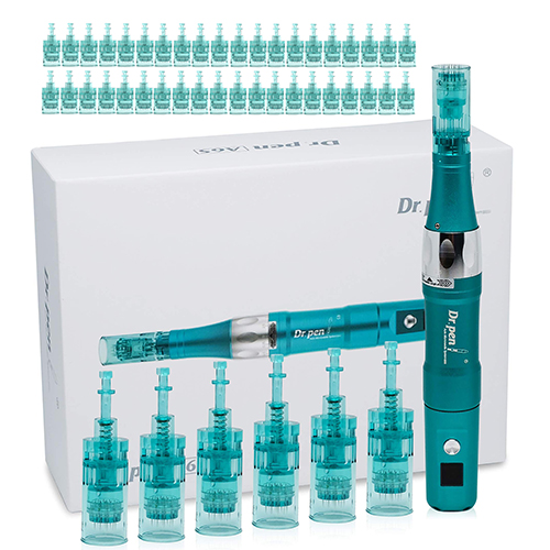 Dr. Pen Microneedling Pen A6S Electric Cordless Derma Auto Pen Beauty Equipment Derma Roller Face Skin Care Tool Kit Digital Display 46Pcs Professional Micro Needles