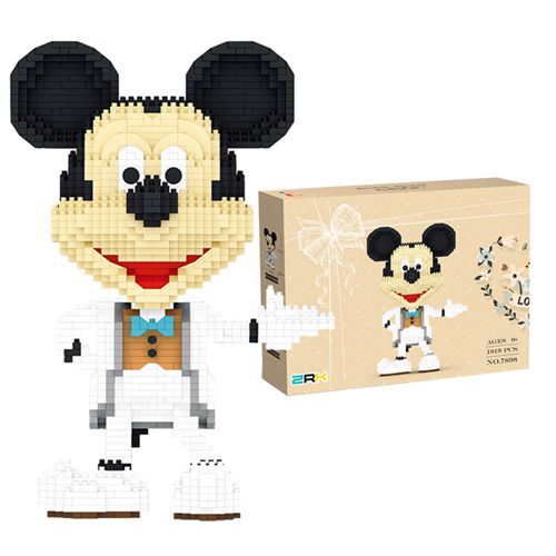 Disney Mickey Mouse Diamond Building Blocks Minnie Mouse Wedding Dress Micro Brick Figures Toys For Christmas Gift