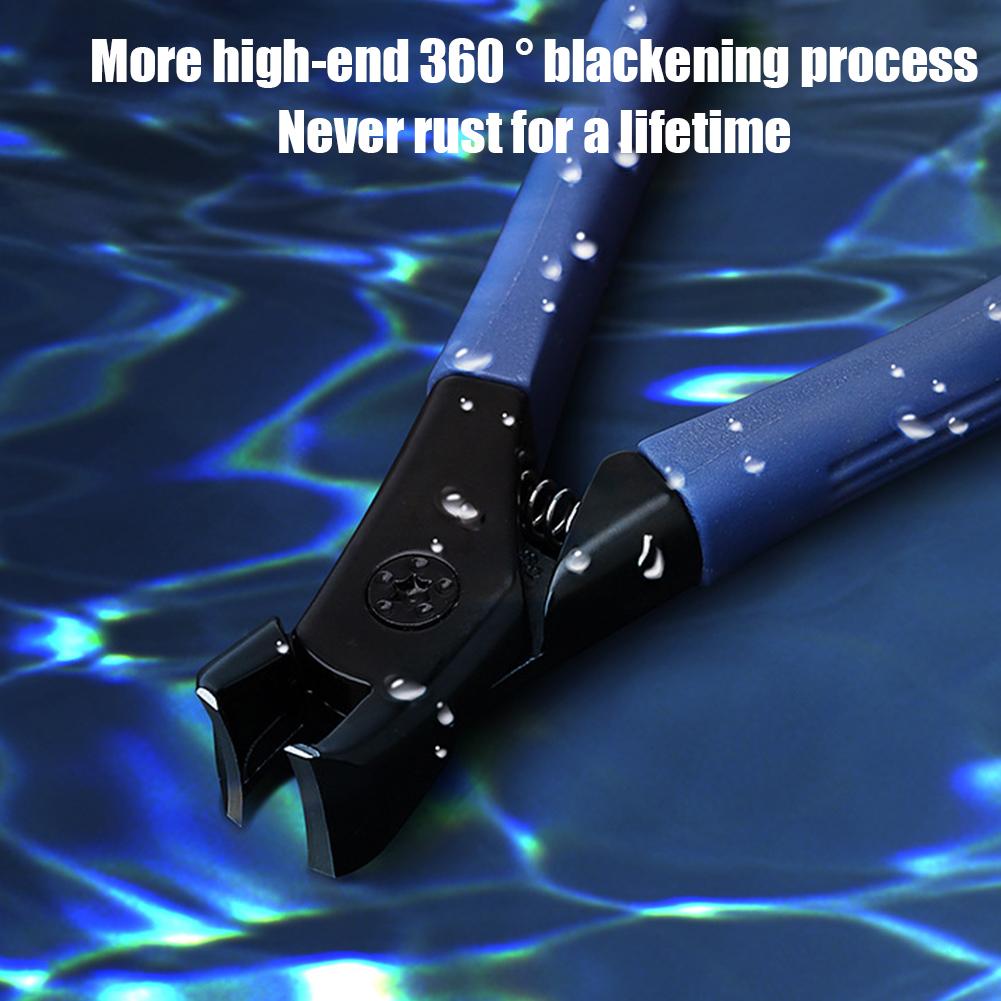 (Blue) Nail Clippers Thick Hard Nail Special Nail Clippers Manicure Fingernail Cutter Toes Nail Clipper Pedicure Tools Anti-splash Large Size Household Tool