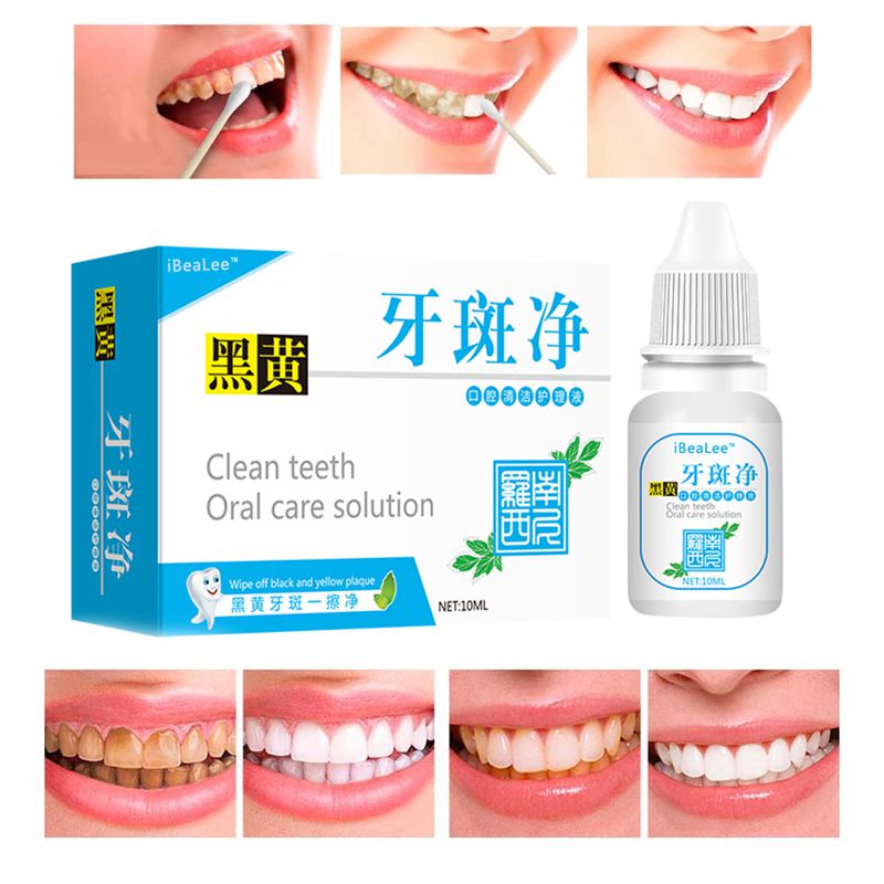 Clean Teeth Oral Care Solution Whiten Teeth Remove Plaque Stains Fresh Breath Oral Hygiene Dental Tools