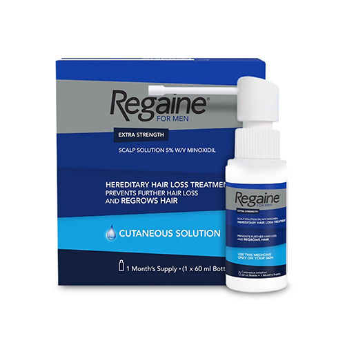 Regaine for Men Extra Strength Scalp Solution for Hair Regrowth Male Hair Loss Solution 5 Percent Minoxidil Cutaneous Solution Male Pattern Hair Loss