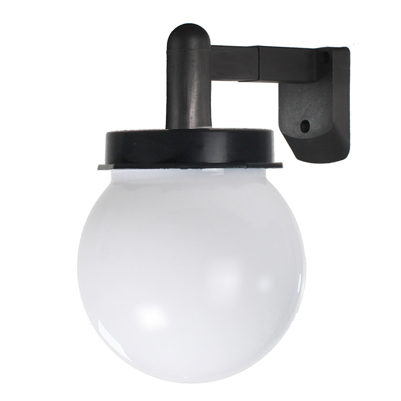 Globe Fence Solar Power Wall Security Ball Light Decking Patio 4pcs