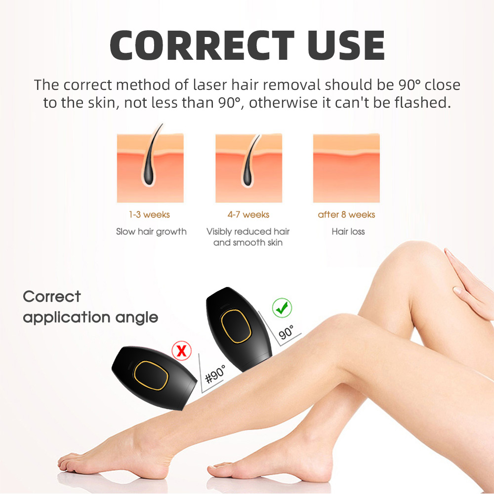 (White) Hair Remover IPL Permanent Laser Hair Removal Device for Women Men Painless Mini Epilator Equipment Machine Body Face Bikini Underarm Photoepilator Home Use