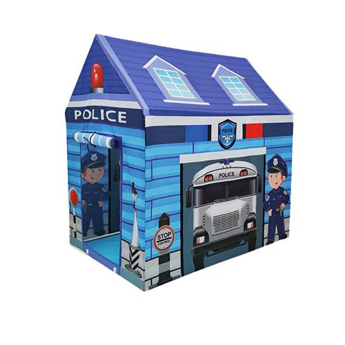 Kids Police Themed Play Tent Interactive Role-Playing House