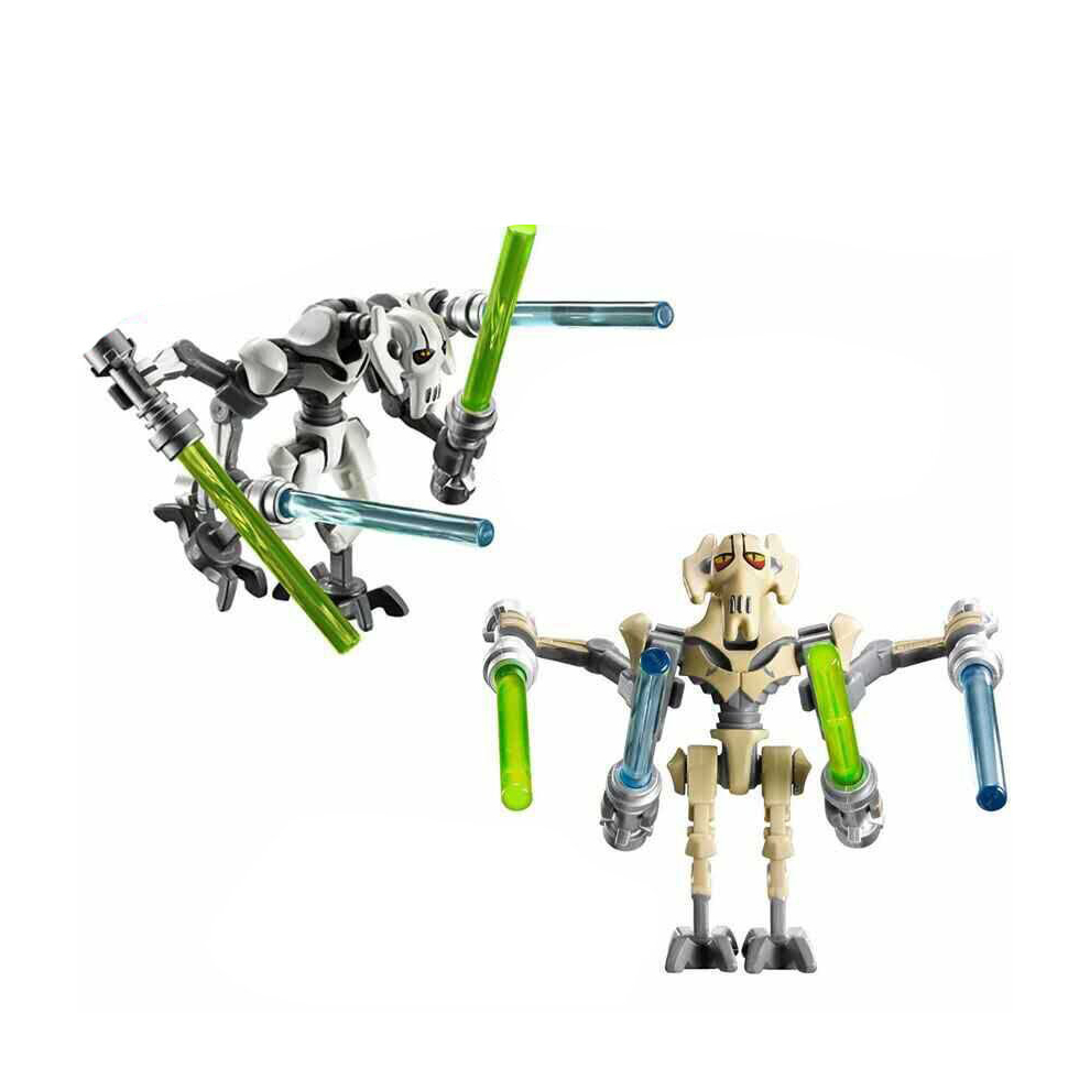 2pcs Star Wars General Grievous Puzzle Assembly Minifigures Fit Lego