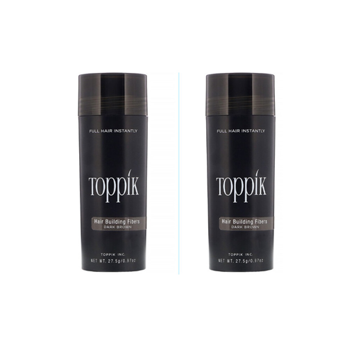 DARK BROWN Toppik Hair Building Fibres | 27.5g (pack of 2)