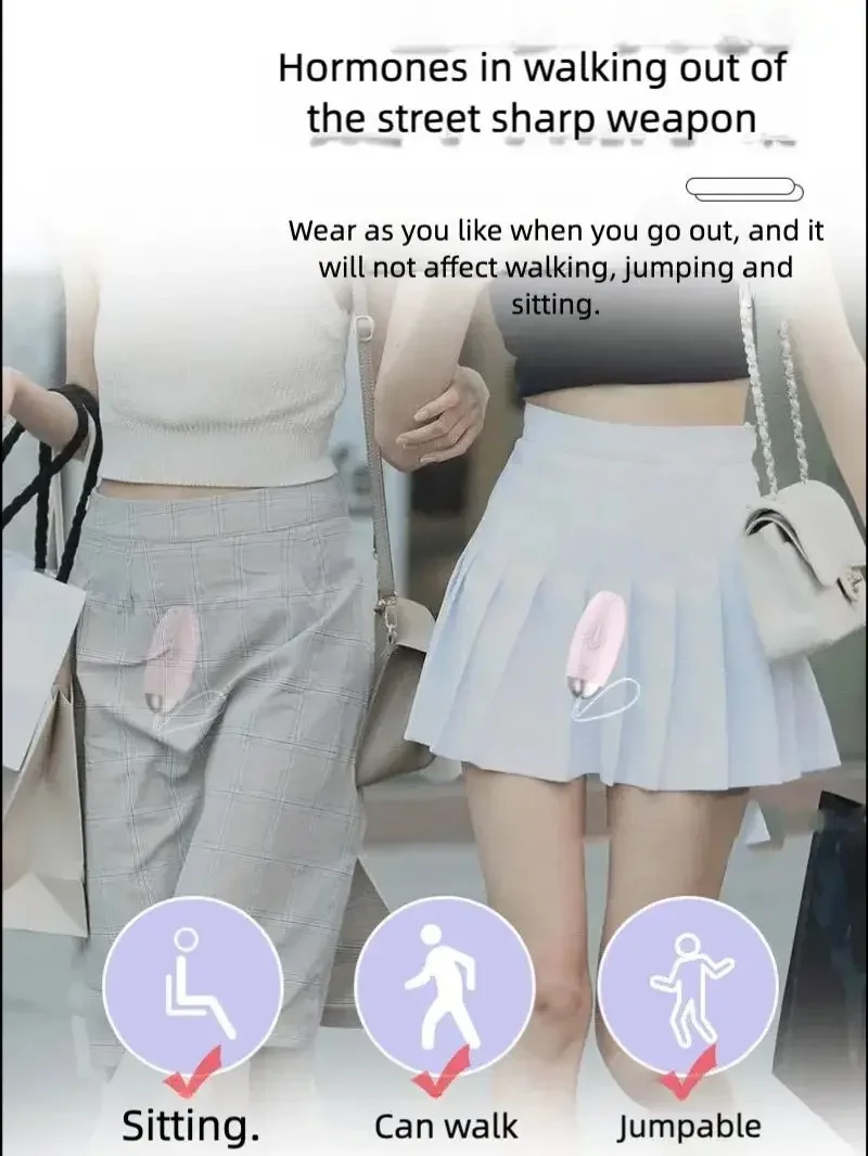 (Pink) Wireless Remote Control Vibrator for Women 10 Speed Bullet Eggs Clitoris Stimulator Kegel Ball Sex Toys Masturbators Little Whale Jumping Egg Charging