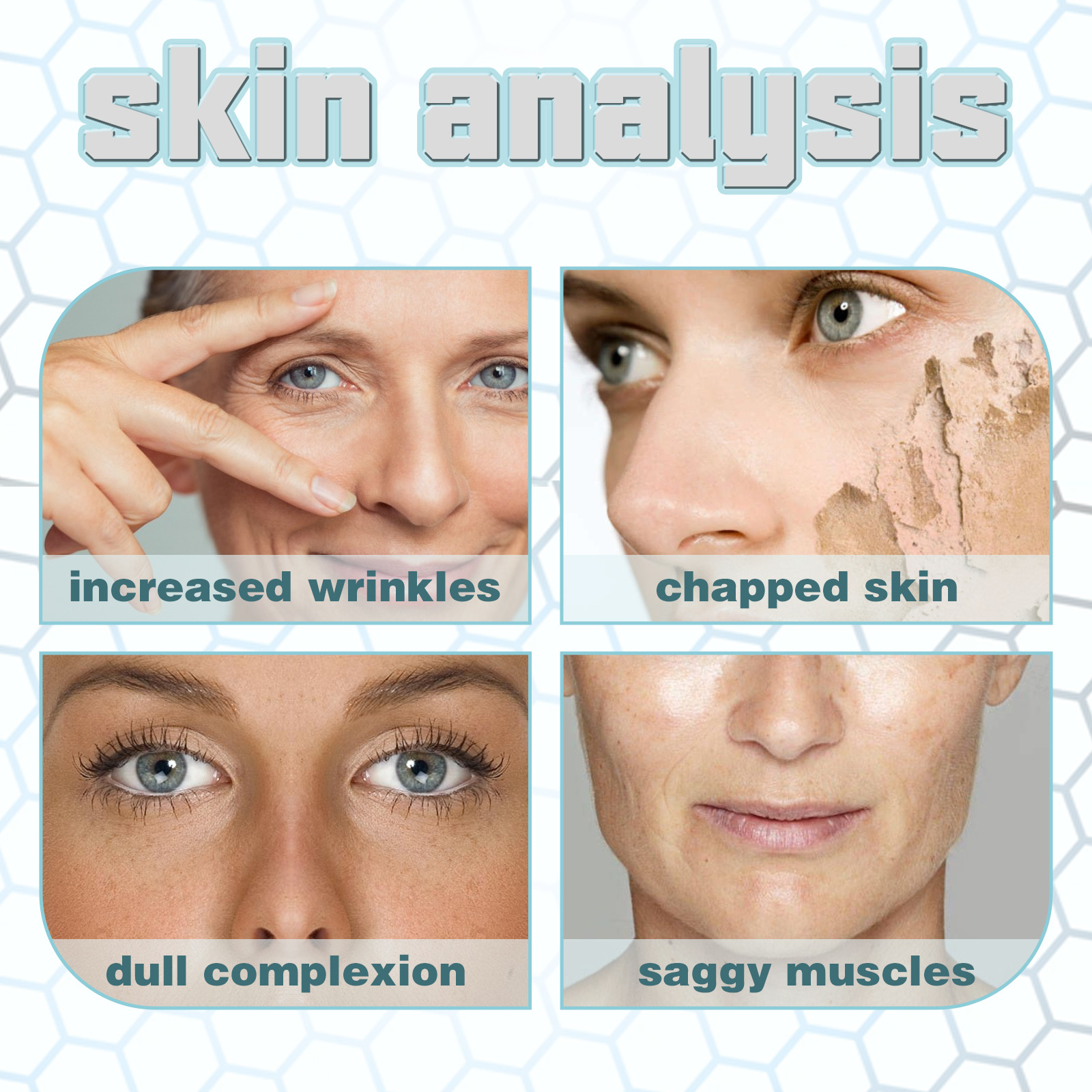 Collagen Face Cream Anti Aging Wrinkle Fine Lines Remover Firming Improve Dullness Nourishing Moisturizing Brightening Whitening Skin Smooth Lotion Cream