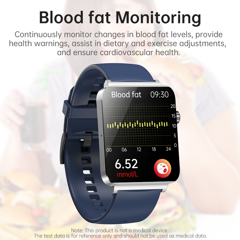 Smart Watch Non Invasive Blood Glucose Monitoring Fitness Tracker Bracelet