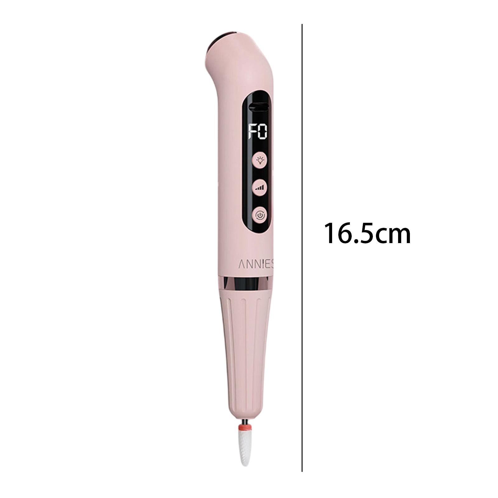 (Blue) Cordless Electric Nail Filer with Nail Lamp Home Salon Use for Gel Nails Compact Professional Manicure Pedicure Tool for Sanding