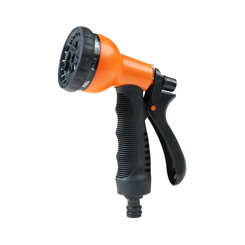 (Green) Hose Pipe Spray Gun - 8 Adjustable Patterns Garden Hose Spray Gun