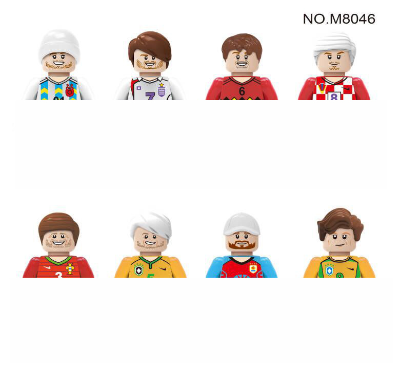 (Style E) Kids Toys Set Minifigure Heroes Police Doctor Building Block Basketball Gifts Toy Fit Lego