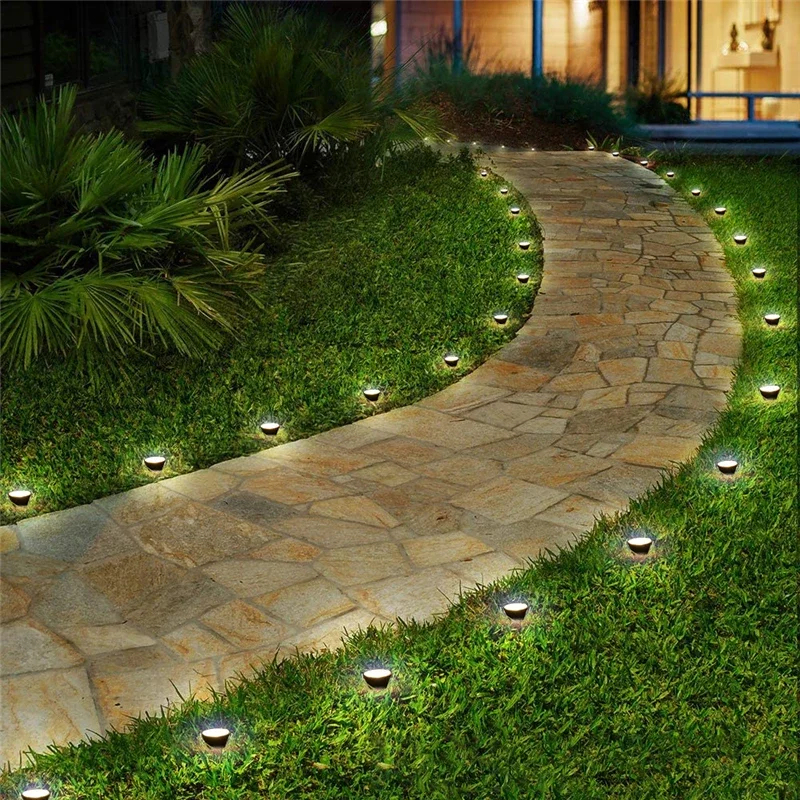 10 in 1 Outdoor Solar Lights RGB Changing Lawn Ground Lamp IP65 Waterproof Landscape Spotlights Garden Decoration Outdoor Lights