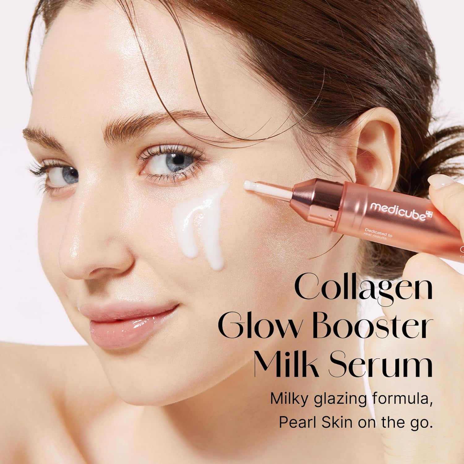 Medicube Collagen Glow Booster Milk Serum Twist Click Radiance Hydration Niacinamide Milk Hydrolyzed Collagen Illuminates Firms Skin Korean Skin Care 15ml