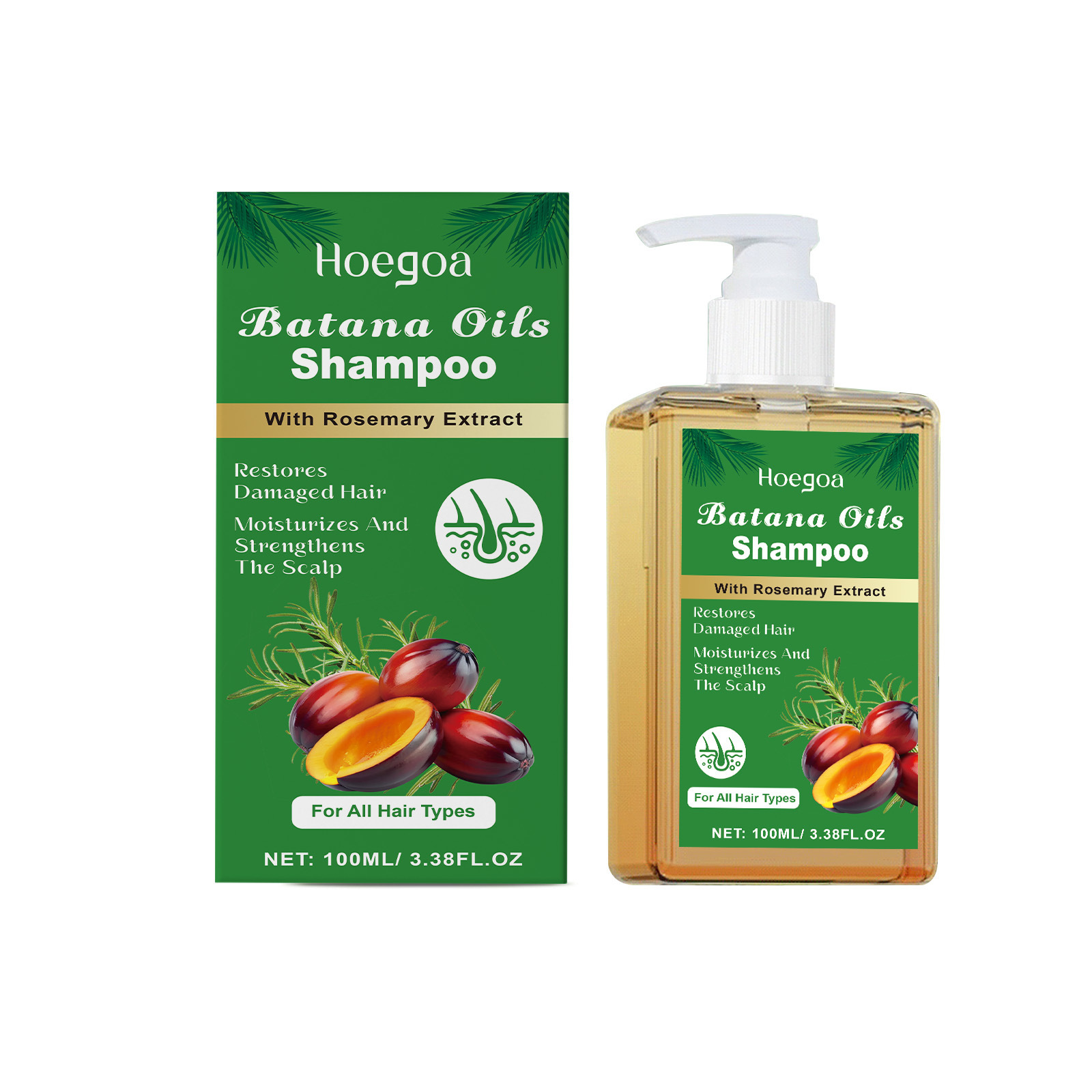 Batana Oil Shampoo With Rosemary For Gentle Cleansing Nourishing Softening Scalp And Hair Daily Care
