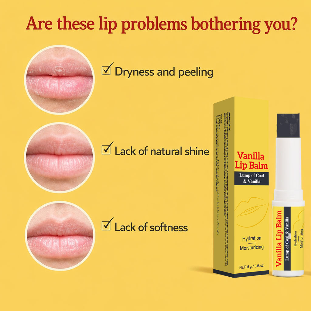 Vanilla Lip Balm Moisturizing Nourishing Softening For Dry Chapped Lips Daily Essential Care Treatment 5g