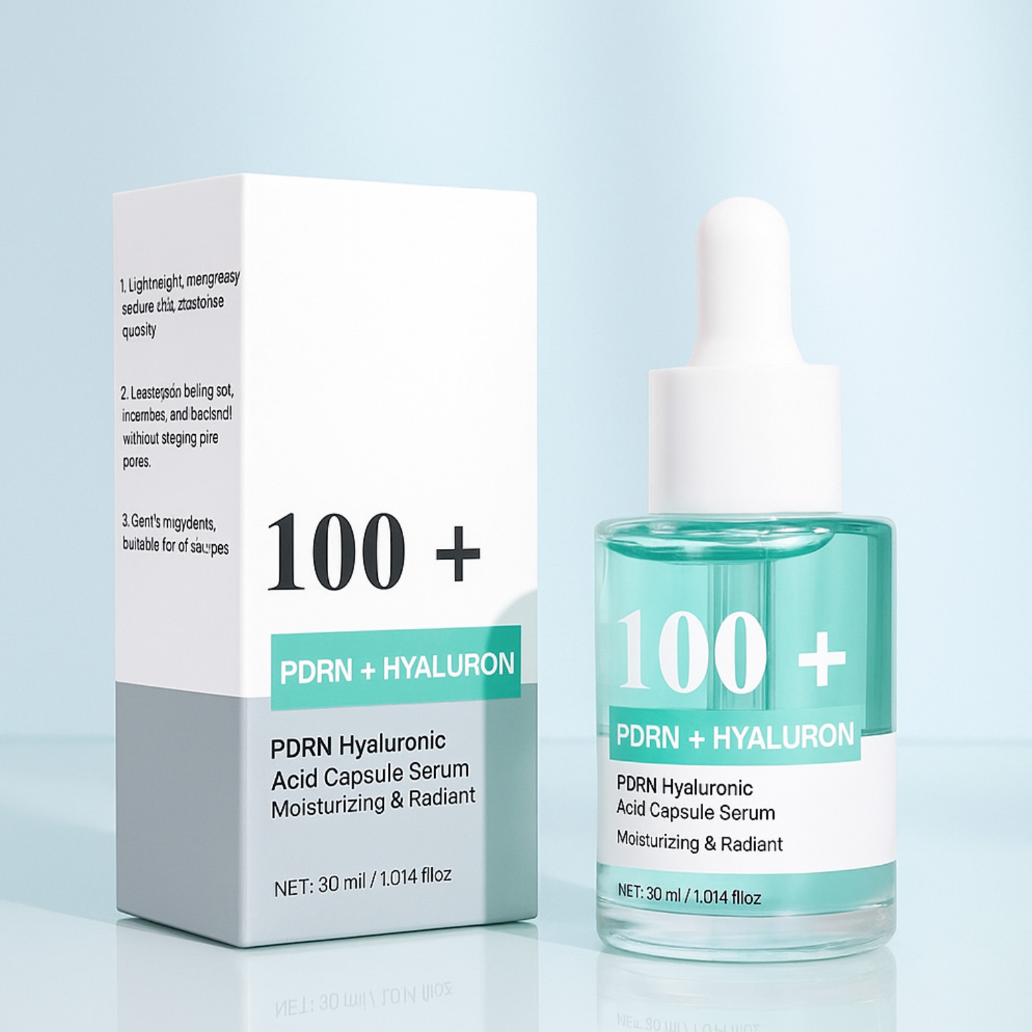 Hyaluronic Acid Capsule Serum Concentrated Hydrating Plumping Anti Aging Skin Renewal Face Moisturizing Treatment 30ml