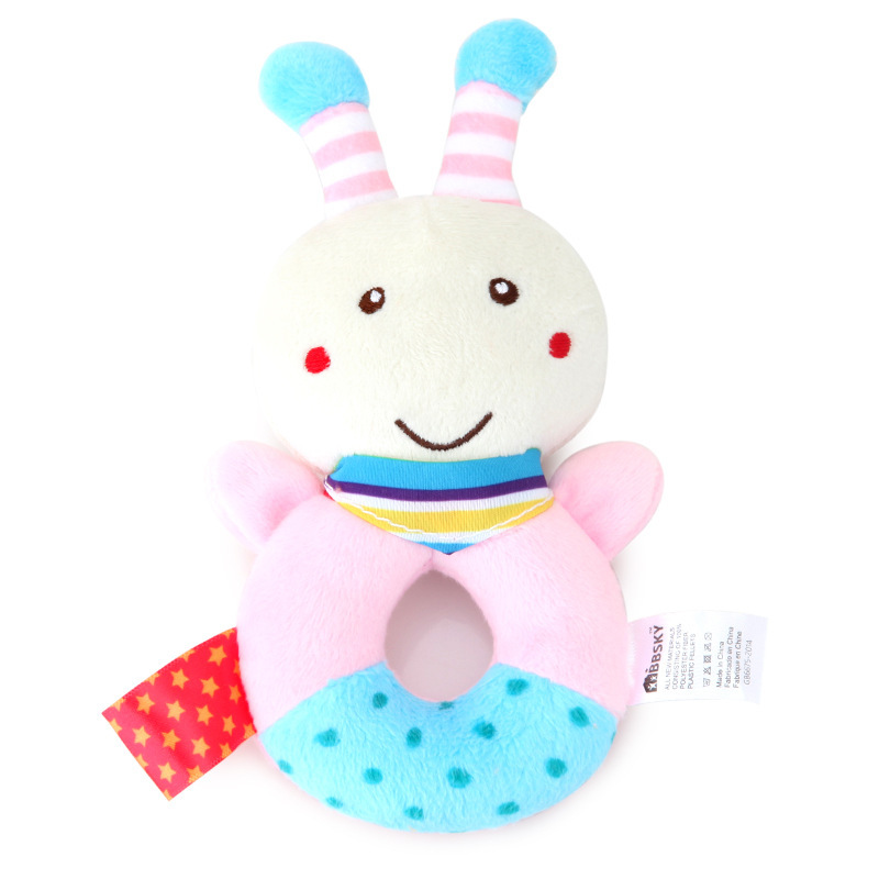 (2 parrot 801) Baby Plush Rattle Cartoon Animals Crib Mobile Bed Bell Toys 0-12 Months Infant Toddler Early Educational Toy for Newborn  Gifts