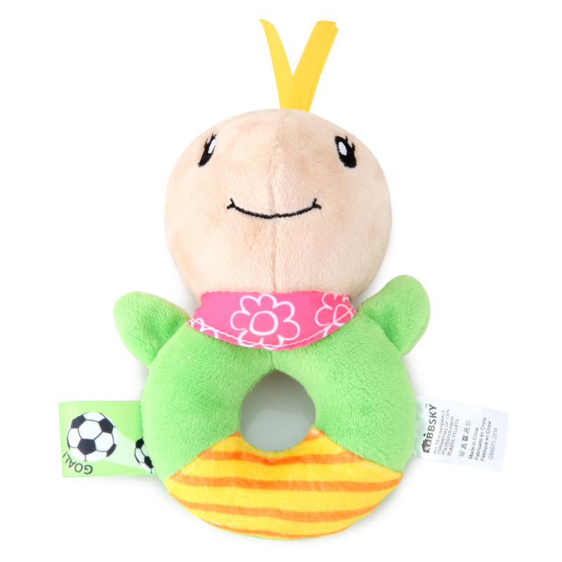 (2 parrot 801) Baby Plush Rattle Cartoon Animals Crib Mobile Bed Bell Toys 0-12 Months Infant Toddler Early Educational Toy for Newborn  Gifts