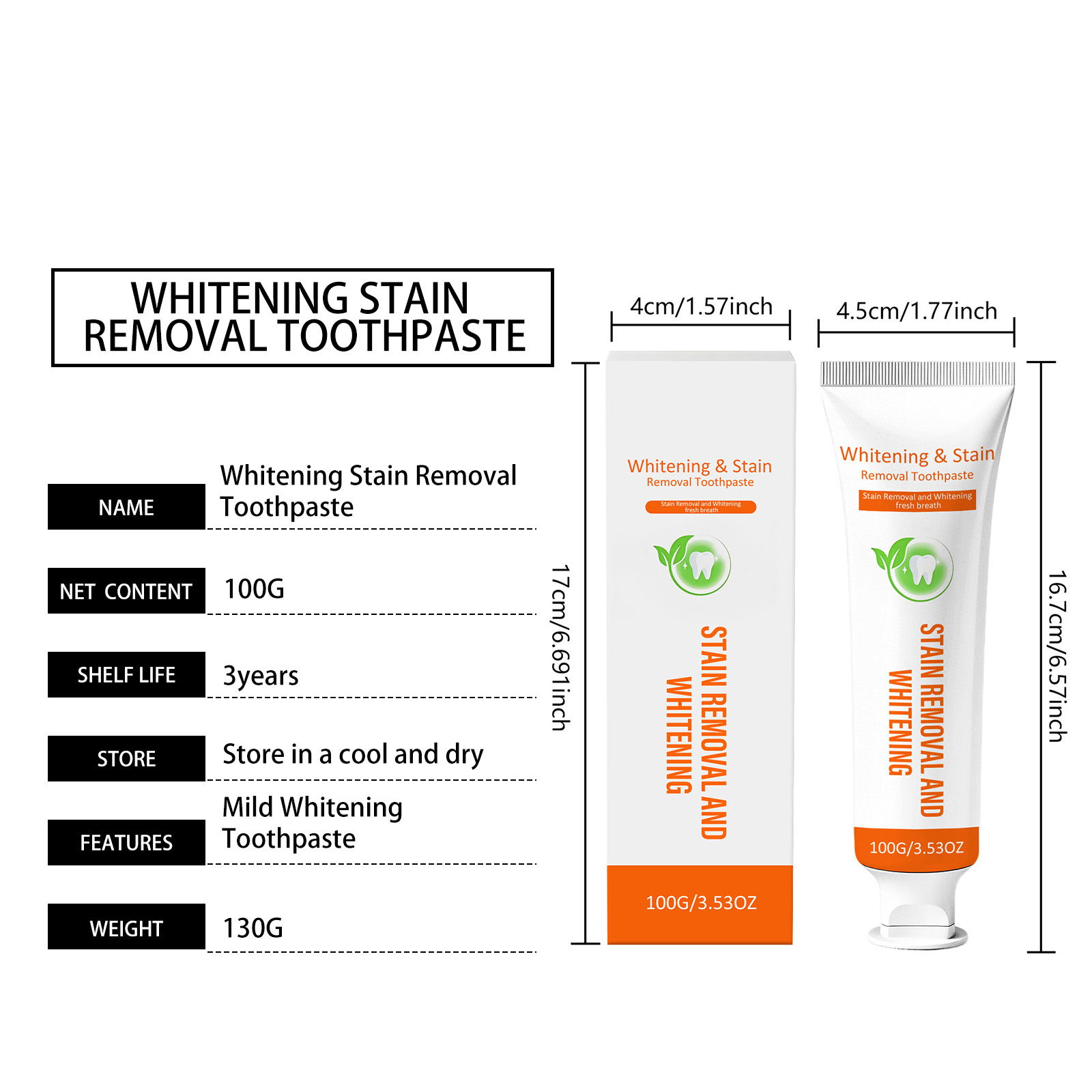 Mild Gentle Clean Toothpaste Clean Teeth Surface Bright Hydrating Mouth Comfort Fresh Long Lasting Care