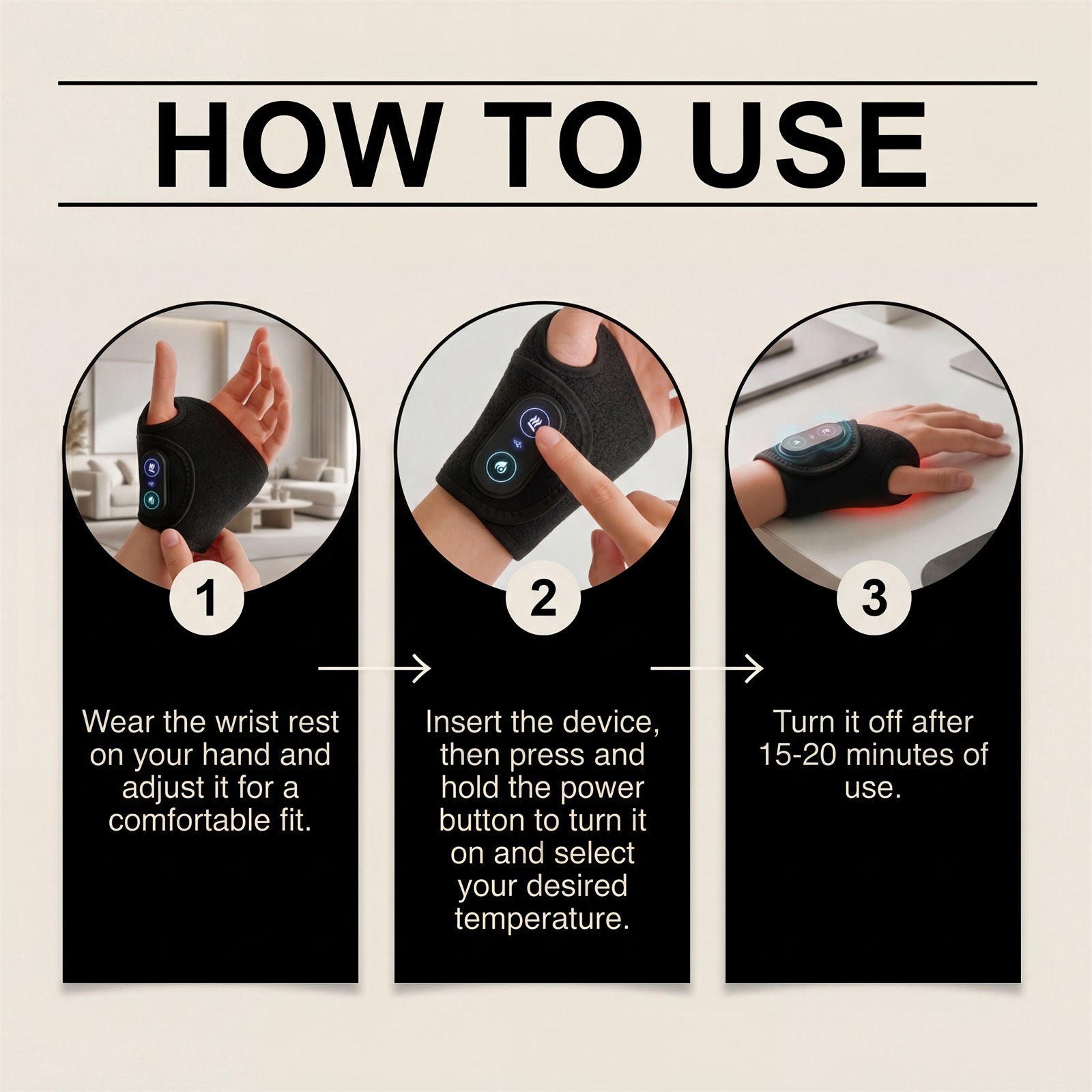 Massage Wrist Pad Wrist Joint Care Wrap Compression Strap Daily Comfortable Breathable Wrist Maintenance Accessory Soft Flexible Skin Friendly