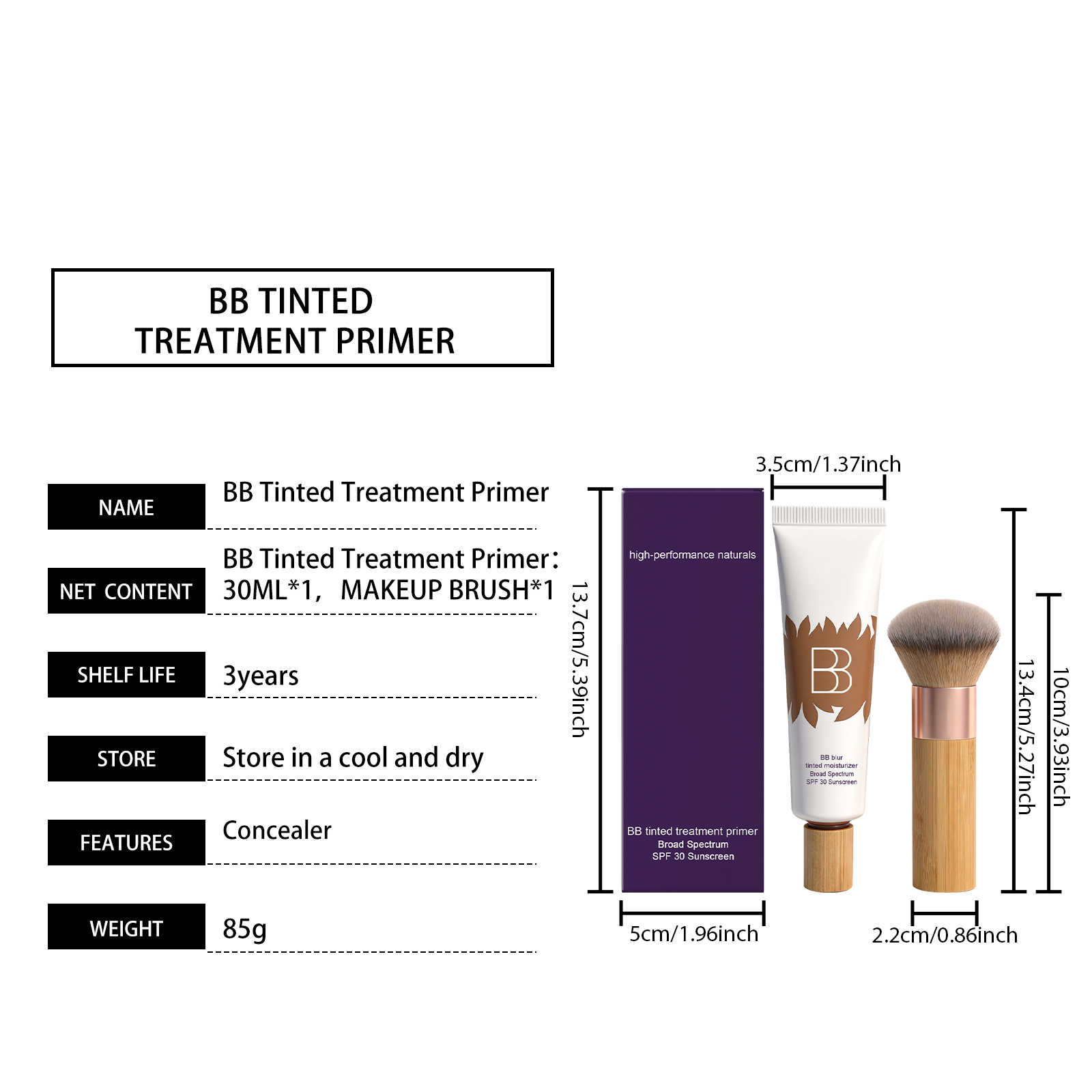 Bb Cream Set Conceal Natural Tone Soft Makeup Hydrating Primer Long Lasting Fit No Caking Skin