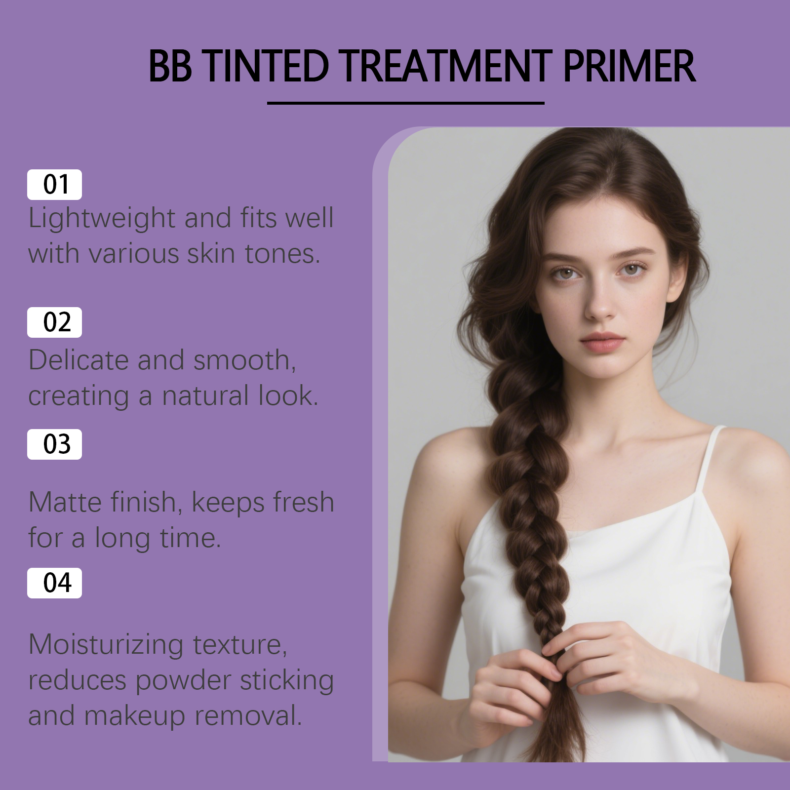 Bb Cream Set Conceal Natural Tone Soft Makeup Hydrating Primer Long Lasting Fit No Caking Skin