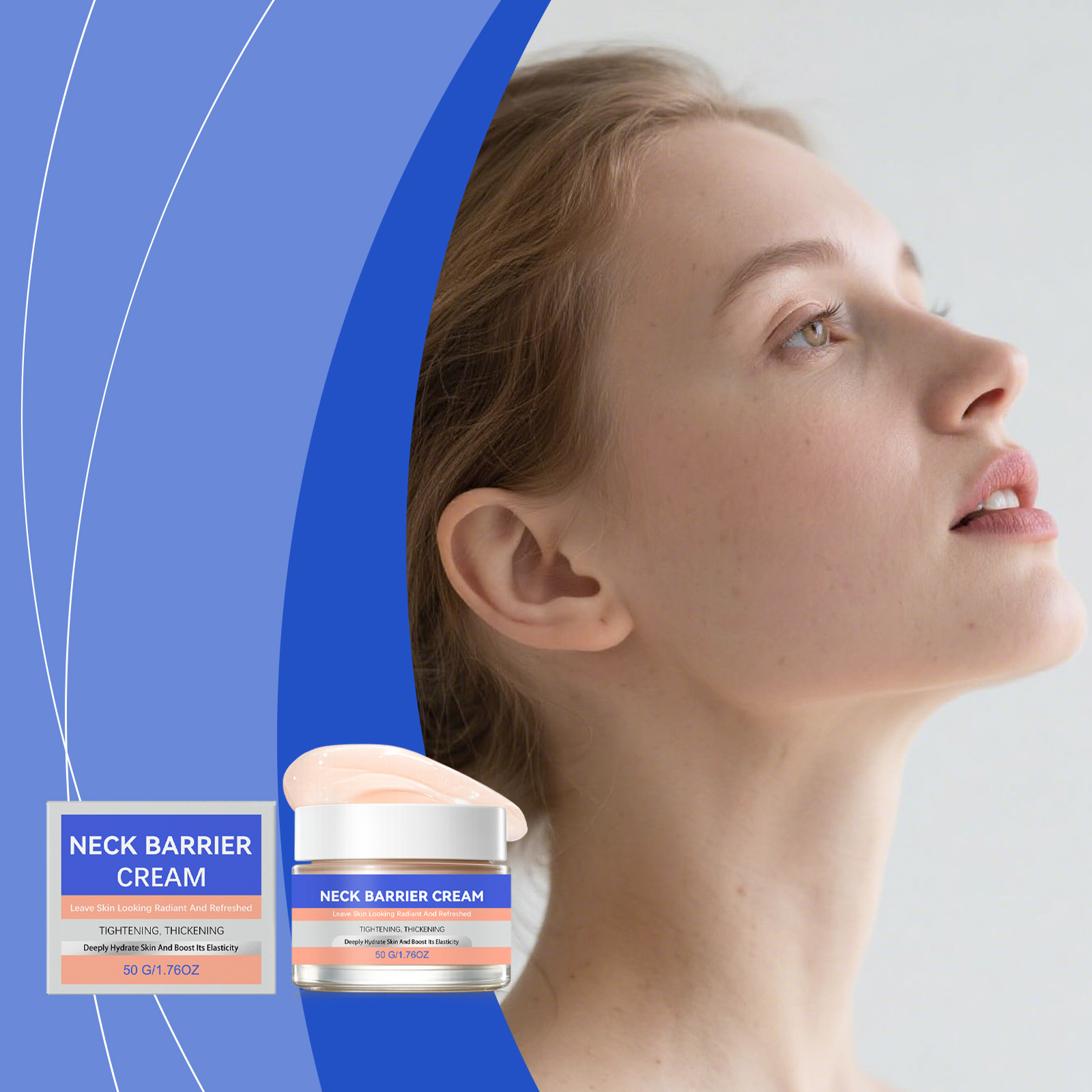 Moisturizing Nectar Neck Cream Soft Elastic Skin Smooth Clear Neck Contour Massage Lotion Bright Hydrating Firm Care