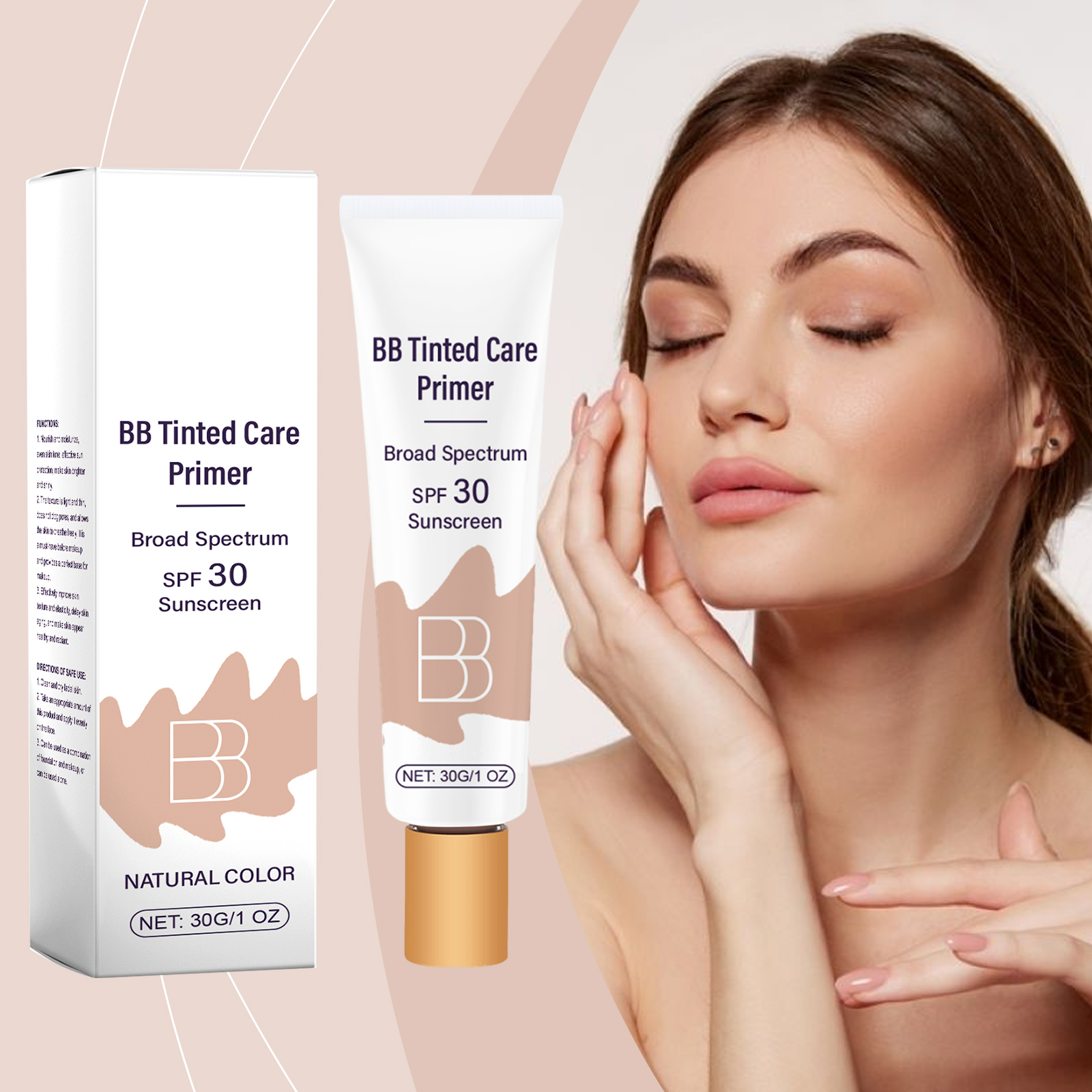 Protective Bb Cream Natural Shade Conceal Blemishes Moisturize Hydrate Daily Guard Skin Primer Facial Makeup Base