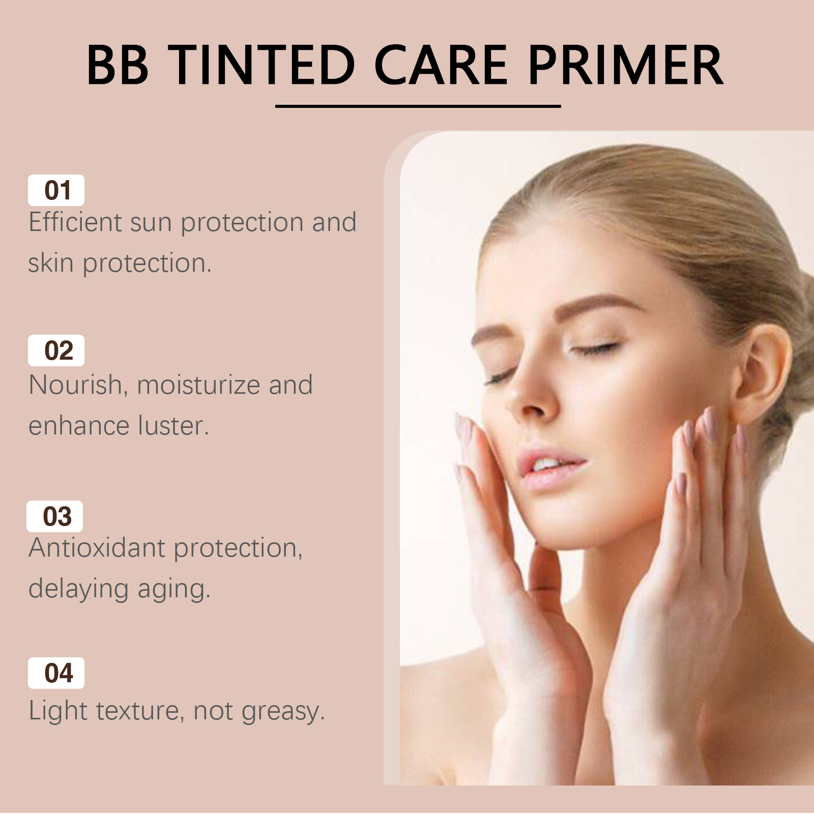 Protective Bb Cream Natural Shade Conceal Blemishes Moisturize Hydrate Daily Guard Skin Primer Facial Makeup Base