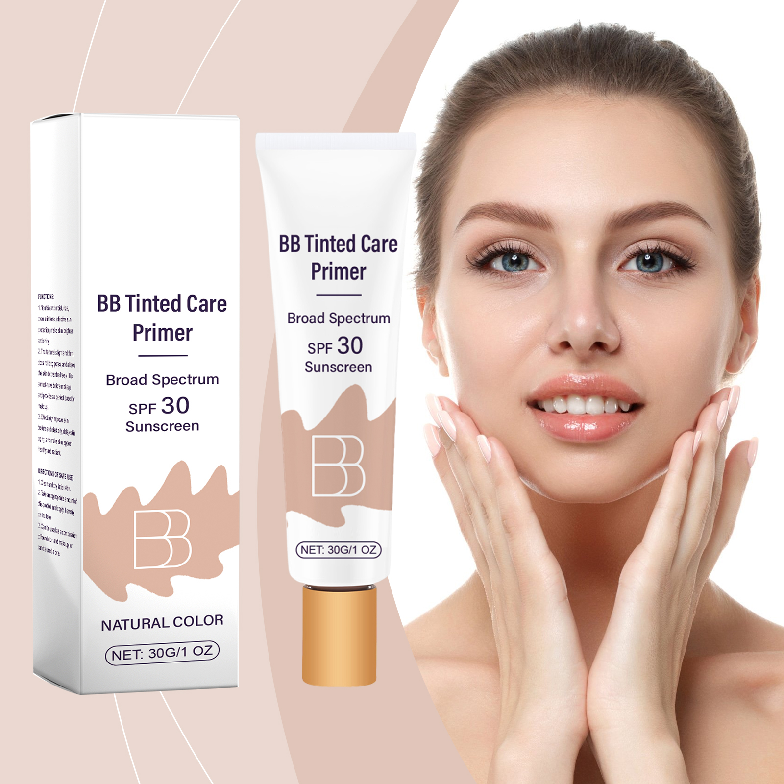 Protective Bb Cream Natural Shade Conceal Blemishes Moisturize Hydrate Daily Guard Skin Primer Facial Makeup Base