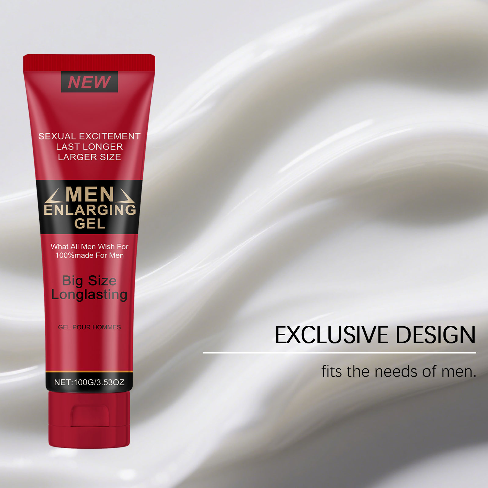 Men Care Gel Mild Nourishing Gentle Protect Comfort Hydrate Daily Body Skin External Use Lotion Care