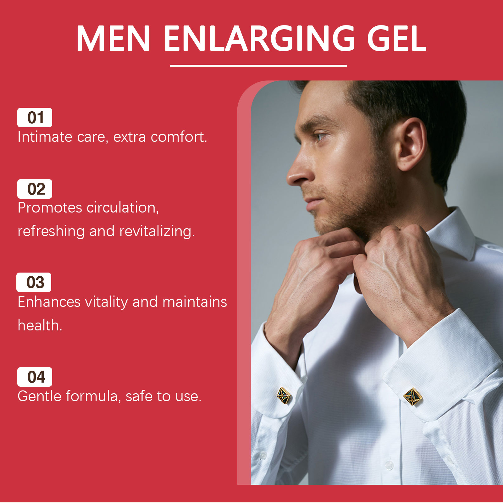 Men Care Gel Mild Nourishing Gentle Protect Comfort Hydrate Daily Body Skin External Use Lotion Care