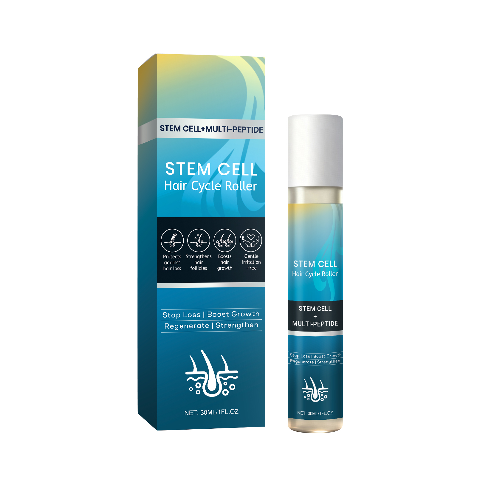 Hair Roller Essence Mild Nourish Soft Care Scalp Massage Daily Oil