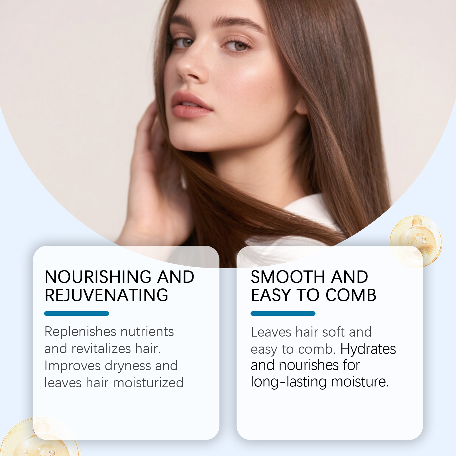 Hair Roller Essence Mild Nourish Soft Care Scalp Massage Daily Oil