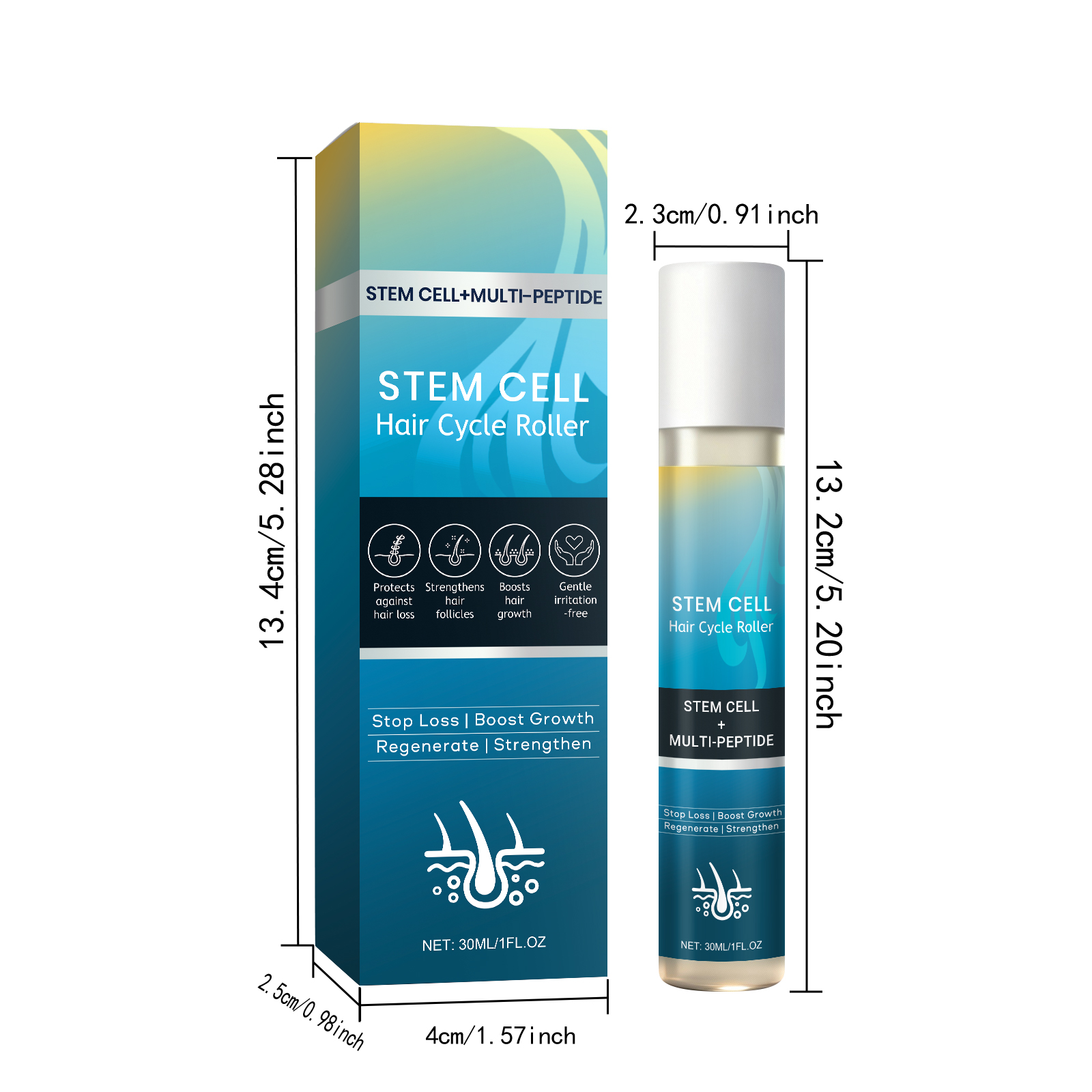 Hair Roller Essence Mild Nourish Soft Care Scalp Massage Daily Oil